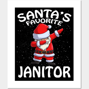 Santas Favorite Janitor Christmas Posters and Art